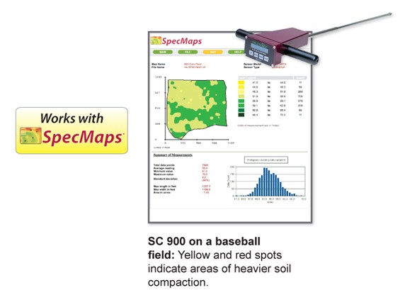 Пенетрометр цифровой, измеритель уплотнения почвы FieldScout SC 900